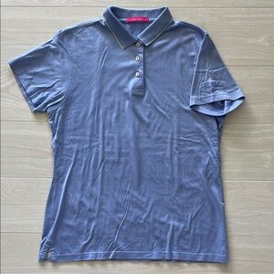 Peter Millar Blue Polo w/ Green Trim